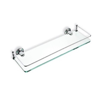 Bathroom Shelf Chrome Clear Glass Bathroom Shelf StilHaus 766-08